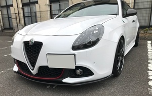 * carbon made *[ special price / unused / with translation / screw attached ] Alpha Romeo Giulietta aero for front carbon lip spoiler [C/GIULA]