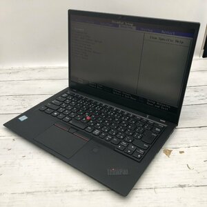 Lenovo ThinkPad X1 Carbon 20KG-S7XP1Q Core i7 8650U 1.90GHz/16GB/なし 〔B0720〕