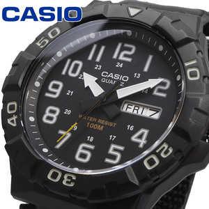 CASIO カシオ 腕時計 メンズ チープカシオ チプカシ 海外モデル ビッグフェイス ミリタリー MRW-210HB-1BV