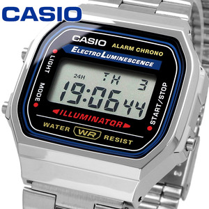 [カシオ] CASIO デジタル 腕時計 スタンダード A168WA-1W メンズ レディース キッズ シルバー 海外モデル [並行輸入品]