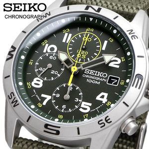●SEIKO セイコー 腕時計 メンズ 国内正規 クォーツ クロノグラフ ビジネス カジュアル SND377R