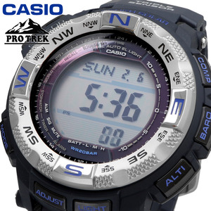 [ День отца подарок ]CASIO Casio наручные часы мужской PROTREK Protrek иностранная модель Tough Solar Triple сенсор PRG-260-2