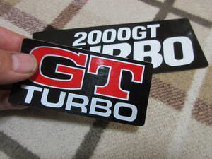 * that time thing 2000GT TURBO sticker 