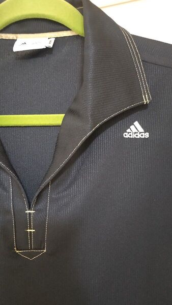 adidas テーラーメイドゴルフ メッシュ ポロシャツ ゴールドライン
