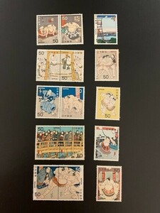 相撲絵シリーズ(1978-79) 5集15種完　未使用　#916