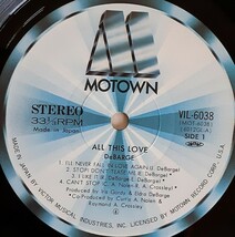 デバージ ( DeBarge ) ／オール・ジス・ラヴ ( All This Love ) 【国内盤 アナログ LP】1983年リリース 帯付き_画像3