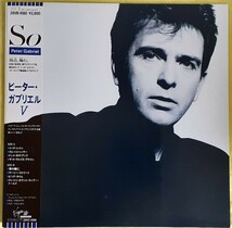 So／Peter Gabriel (ピーター・ガブリエル)【国内盤アナログLP】帯有り 1986年リリース、盤キズ無し 極美品→ライナーノーツに少々シミ有り_画像1