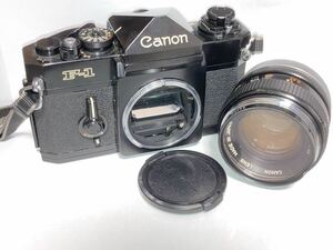 良品★ Canon キャノン F-1 前期、FD 50mm F1.4 露出計・シャッター全速確認 フィルムカメラ