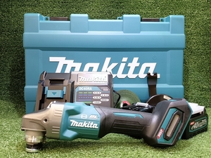 未使用 makita マキタ 40Vmax 充電式ディスクグラインダ GA001GRDX バッテリー 2.5Ah 2個 充電器 1個