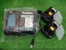 未使用品 makita マキタ 18V 充電式インパクトレンチ 6.0Ah バッテリー 2個 充電器 付 TW700DRGX_画像7