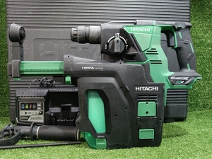  used HITACHI Hitachi Koki 36V cordless rotary hammer drill body only compilation .. system attaching DH36DPB(NN) + charger 
