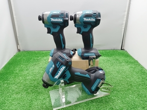  unused makita Makita 18V rechargeable impact driver blue blue body only 3 piece set TD173DZ