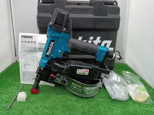 未使用品 makita マキタ 41mm 高圧 エアビス 打ち機 AR412HRM 内装 石こうボード用 青