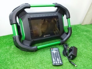中古美品 HitachiKoki 日立工機 Bluetooth対応 14.4V/18Vコードレスラジオ付きテレビ UR18DSML（NN） 本体のみ