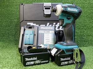 未使用 makita マキタ 18V 充電式インパクトドライバ 6.0Ahバッテリー 2個 充電器付 TD172DRGX