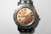 1円～ HERMES エルメス クリッパー CL4.210 クォーツ レディース腕時計_画像1