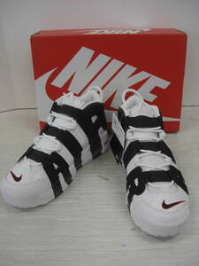 ◆◇NIKE/ナイキ/AIR MORE UPTEMPO/414962-105/メンズ/スニーカー/靴/白黒/モノトーン/26.5ｃｍ :古k2685-187ネ◇◆