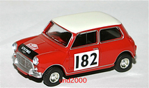 ノレブ 3インチ 1964 ミニ クーパー Mini Cooper S Norev レッド モンテカルロ ラリー#182 1/64トミカ サイズ モーリス Morris_画像2