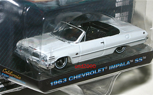 Greenlight 1/64 1963 Chevrolet Impala SS Convertible Lowrider Chevrolet Impala Lowrider California Lowriders 2 green light 