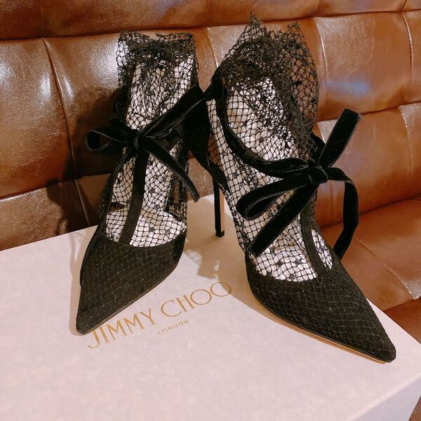 Jimmy choo レースアップパンプス 23