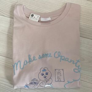 おぱんちゅうさぎ gu グラフィックT 5分袖　ピンク　半袖　Tシャツ