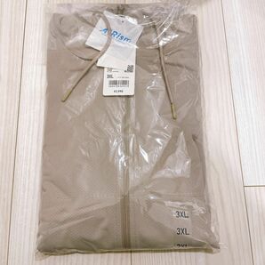 UNIQLO ユニクロ　エアリズムUVカットメッシュパーカ　ナチュラル　3XL