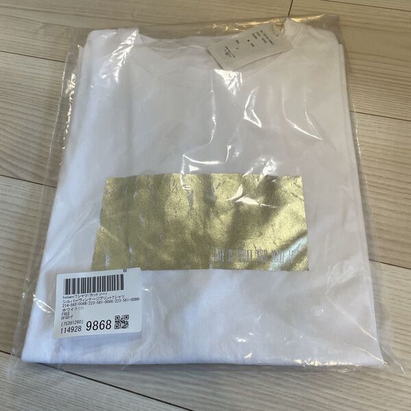 hellam シルバーヴィンテージプリントTシャツ 新品未使用