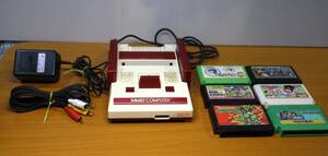  Famicom AV specification (AV.) корпус / источник питания / soft ( кассета )6шт.@ блокировка man 3/... kun. историческая драма .. все участник набор / Mu Tanto Ninja ta-toruz