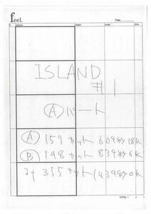 ISLAND アイランド 絵コンテ　＜検索ワード＞ 設定資料