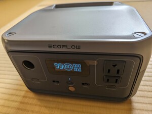 エコフロー　ポータブル電源　256Wh　中古　EcoFlow RIVER2　ZMR600-JP　ラジコンバッテリー充電に　アウトドアに　防災グッズ