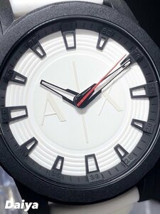  новый товар AX ARMANI EXCHANGE Armani Exchange стандартный товар наручные часы аналог наручные часы кварц 3 атмосферное давление водонепроницаемый резиновая лента белый подарок 