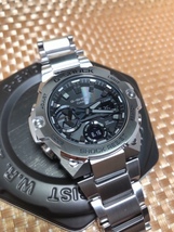 新品 CASIO カシオ 正規品 G-SHOCK ジーショック Gショック 腕時計 シルバー G-STEEL ソーラー アナデジ腕時計 多機能腕時計 GST-B400D-1A_画像7
