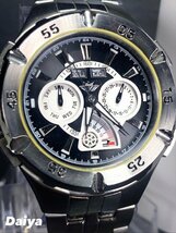 新品 正規品 ドミニク DOMINIC 機械式 自動巻き 腕時計 オートマティック カレンダー 防水 ステンレス からくり時計 ブラック ホワイト_画像1