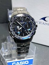 国内正規品 新品 腕時計 CASIO カシオ OCEANUS オシアナス Manta マンタ 電波 ソーラー チタン カレンダー 10気圧防水 メンズ プレゼント_画像3