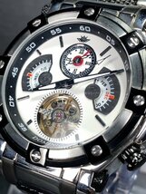 新品 正規品 ドミニク DOMINIC 自動巻き 手巻き 腕時計 オートマティック カレンダー 5気圧防水 ステンレス シルバー メンズ プレゼント_画像3