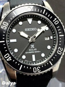  domestic regular goods new goods wristwatch SEIKO Seiko PROSPEX Prospex solar diver s cue ba rubber belt black calendar SBDN075