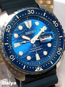 Новый Seiko Seiko подлинный Prospex Prospex Watch The King Turtle Save The Ocean, сделанный в Японии, автоматический ветер -дайвер резин 20 глобальный водонепроницаемый