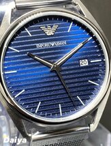 新品 EMPORIO ARMANI エンポリオアルマーニ MATTEO 正規品 腕時計 アナログ クオーツ 防水 カレンダー ステンレス 替えベルト付 プレゼント_画像1