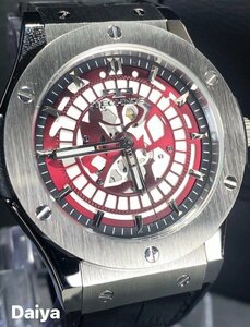 new goods wristwatch regular goods TECHNOS Tecnos quarts analogue wristwatch 5 atmospheric pressure waterproof urethane band simple silver red men's present 