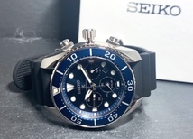 新品 SEIKO セイコー 正規品 PROSPEX プロスペックス 腕時計 ダイバー ソーラー クロノグラフ 20気圧防水 スモールセコンド SSC759J1_画像5