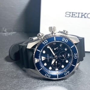 新品 SEIKO セイコー 正規品 PROSPEX プロスペックス 腕時計 ダイバー ソーラー クロノグラフ 20気圧防水 スモールセコンド SSC759J1の画像6