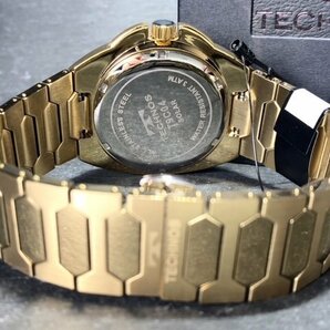 新品 テクノス TECHNOS 正規品 腕時計 アナログ腕時計 ソーラー ステンレス 3気圧防水 カレンダー ゴールド ブラック メンズ プレゼントの画像8