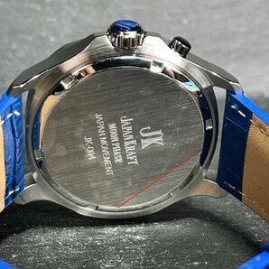 新品 JAPAN KRAFT ジャパンクラフト 正規品 クオーツ 腕時計 ビジネスウォッチ サン＆ムーン ジャパンムーブメント メンズ ブルーの画像9