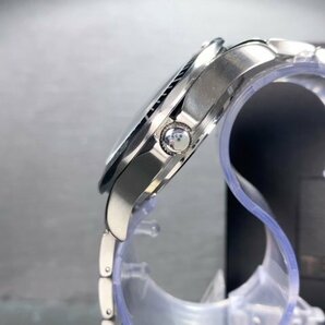 新品 TECHNOS テクノス 腕時計 正規品 アナログ腕時計 クオーツ カレンダー 10気圧防水 ステンレス シンプル ブラック シルバー メンズの画像5