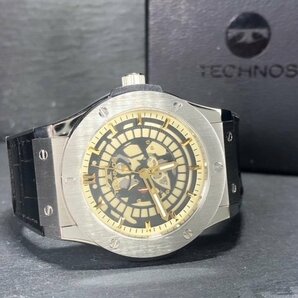 新品 腕時計 正規品 TECHNOS テクノス クオーツ アナログ腕時計 5気圧防水 ウレタンバンド シンプル ビジネス 3針 メンズ プレゼントの画像7
