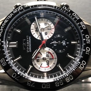 新品 TECHNOS テクノス 正規品 オールステンレス シルバー ブラック アナログ腕時計 多機能腕時計 クロノグラフ 5気圧防水 クオーツ メンズの画像7