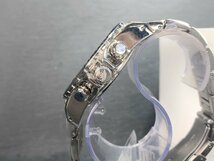新品 正規品 ドミニク DOMINIC 自動巻き 腕時計 オートマティック カレンダー 防水 ステンレス シルバー ピンクゴールド パワーリザーブ_画像5