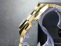 新品 テクノス TECHNOS 正規品 腕時計 アナログ腕時計 ソーラー ステンレス 3気圧防水 カレンダー ゴールド ブラック メンズ プレゼント_画像5