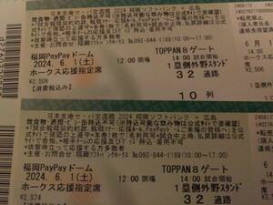 6/1( земля ) Fukuoka SoftBank Hawks на Hiroshima Toyo Carp Hawk s отвечающий . указание сиденье пара 