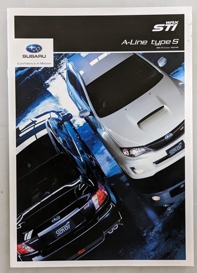 WRX STi A-Line type S　(GVF, GRF)　車体カタログ　2011.11　WAR STi A-Line type S GVF, GRF　古本・即決・送料無料　管理№ 6969 CB05